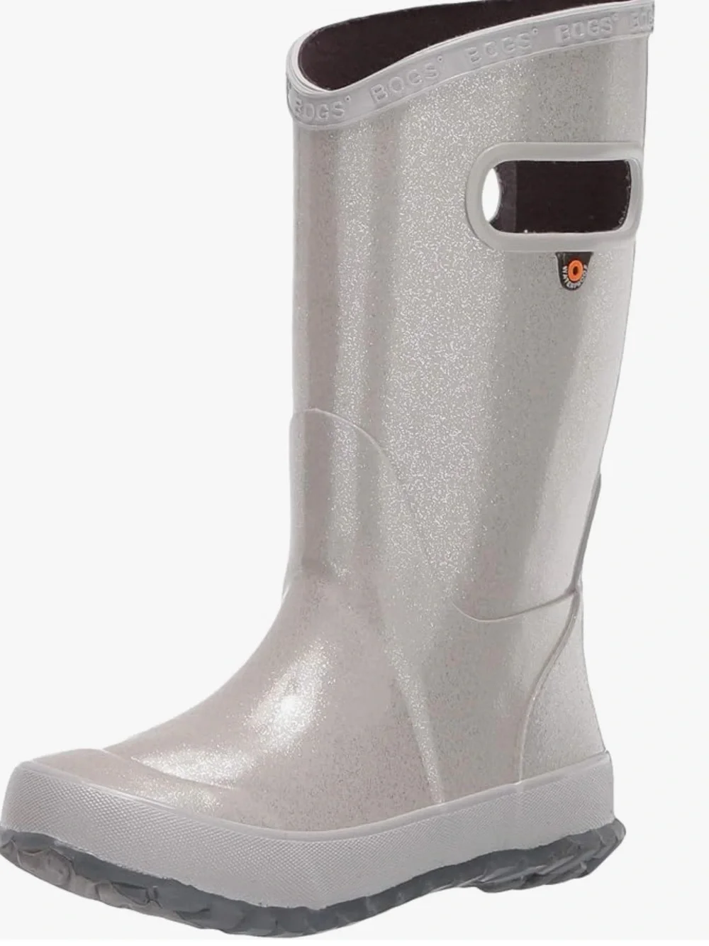 BOGS RAINBOOT GLITTER Silver Kids' Rain Boots size 11 NEW